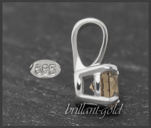 Brillant Anhänger 585 Gold, 0,34ct, VVS1; Gleiter